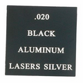 Black Aluminum Engraving Sheet Stock (12"x24"x0.02")